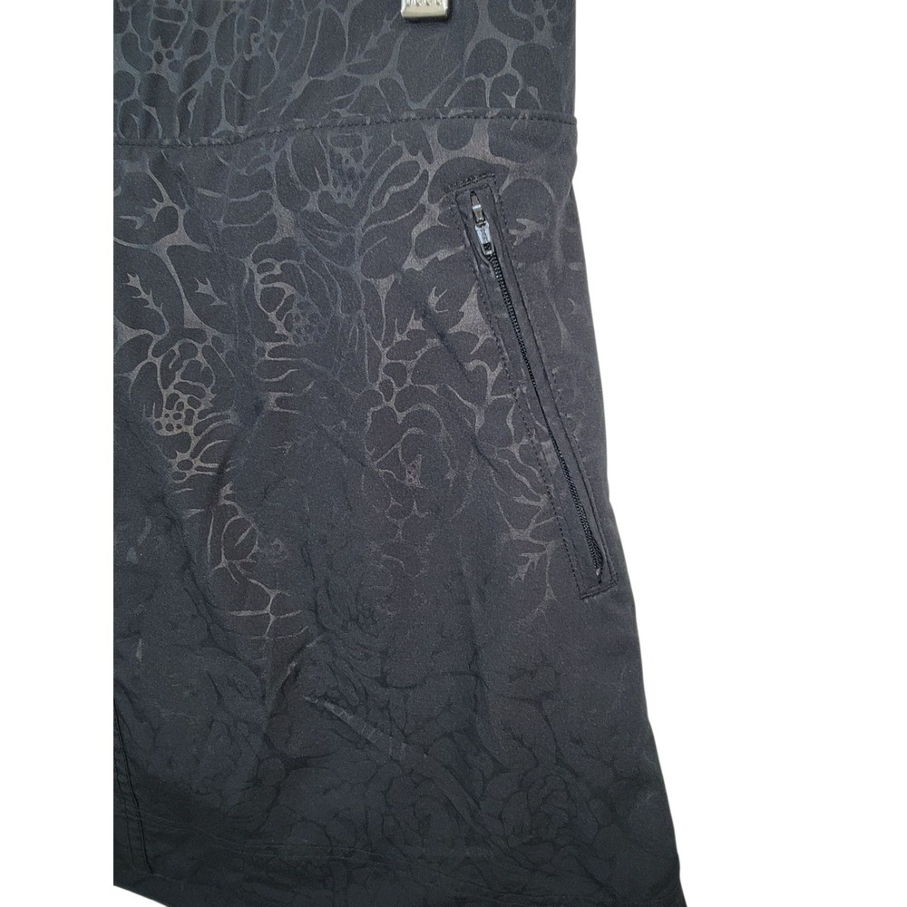 Orvis Travel Skort Womens Medium Black Rose Embossed Mesh Inner Shorts Pull On‎ - Picture 4 of 12